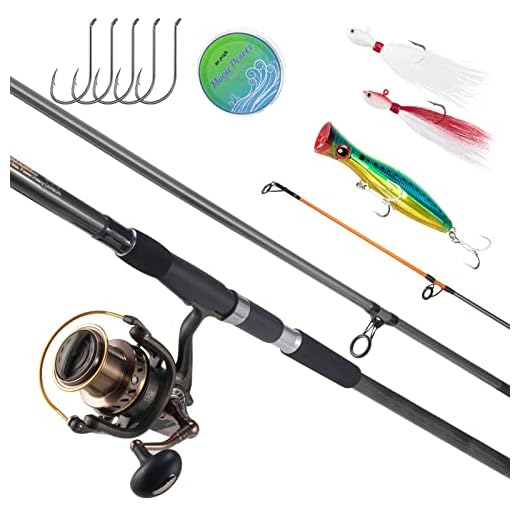 Dr.Fish Surf Fishing Rod and Reel Combos Saltwater Fishing Combo Full Kit 12ft Surf Rod 10000 Spinning Reel Offshore Inshore Fishing Outfit Fishing Gear Kit Fishing Pole Equipment Set