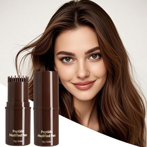 ヘアカラースティック | インスタント 長持ち アプリケーター | 二合一植物性白髪染めペン - スタイリング グルーミング ロング ホーム サロン 旅行 誕生日 結婚式 スタイリスト 女性 男性用