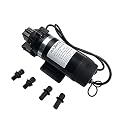 MAXECO-110V 160PSI High Pressure Diaphragm Water Pump Self Priming 80GPH 5LPM-Water Pressure Booster Pump Sprayer for Home/Misting/Caravan/RV/Boat/Marine