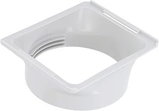 Universal Air Conditioner Exhaust Hose Coupler ABS Square to Round Portable Exhaust Duct Hose Adapter for Rapid Heat Removal Low Noise Easy Installation Suitable for 150mm 5.9in