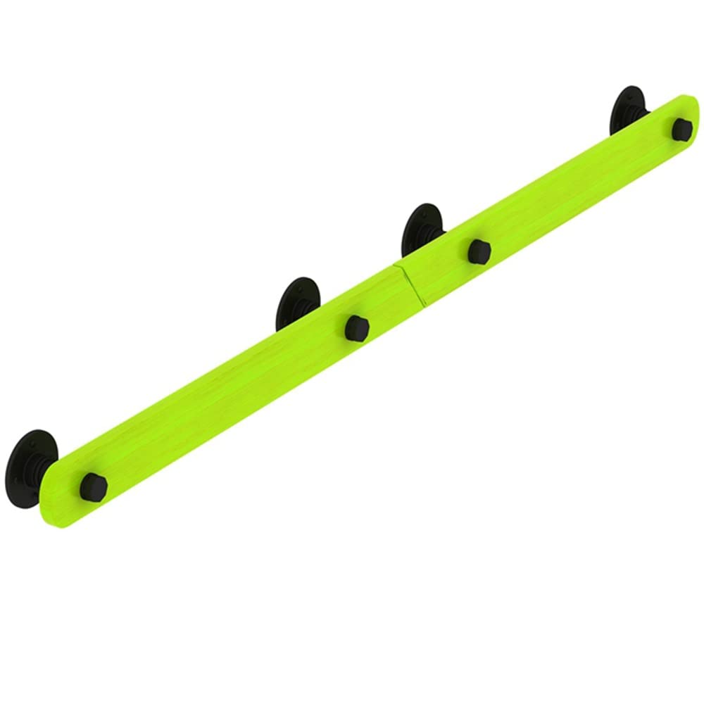 Jiajujia Green Wooden Handrail 50~600Cm, Indoor Loft Elderly Railing Hand Rail Corridor Support Rod, Non-Slip Staircase Handrails - Complete Kit