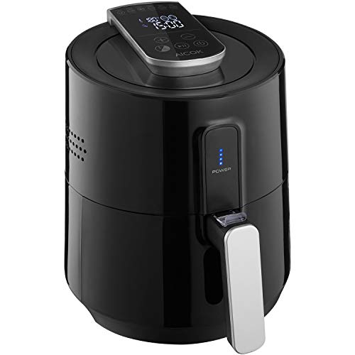 Aicok Air Fryer, Hot Airfryer with Time & Temperature Control, Digital Touchscreen, Oil