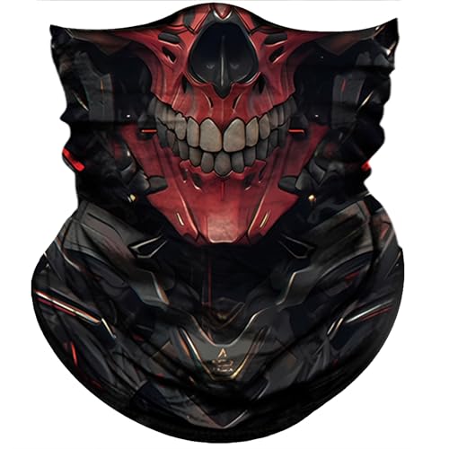 Obacle Skull Face Mask for Men Women Dust Wind Sun Protection Rave Festival Riding