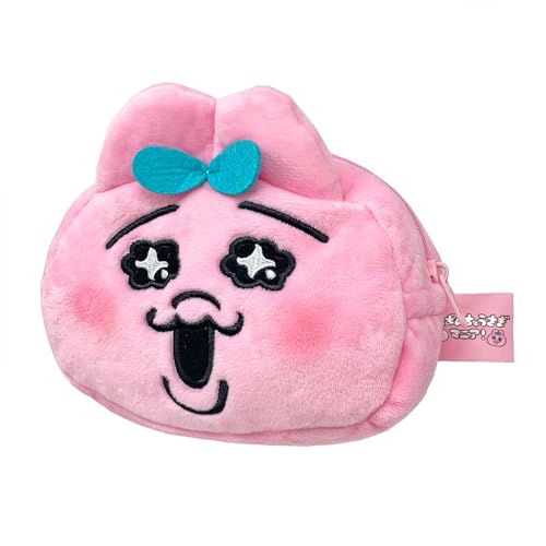 おぱんちゅうさぎ マニア！ フェイス ポーチ 約15cm 表情豊か ふんわり 公式 グッズ (キラキラ)