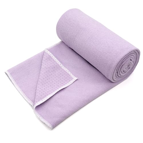 image for Eunzel Hot Yoga Towel - Microfiber Non Slip Yoga Mat Towel with Grip D
