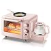 ZAAQ Máquina De Desayuno Multifunción 3 En 1 8L Mini Horno Eléctrico Cafetera Huevos Sartén Pan Casero Pizza Horno Parrilla