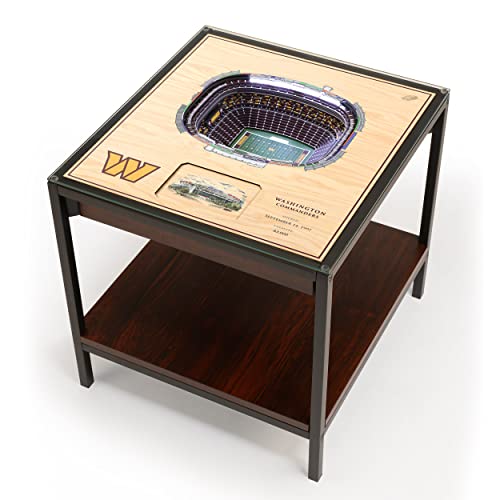YouTheFan NFL Washington Commanders 25-Layer StadiumView Lighted End Table