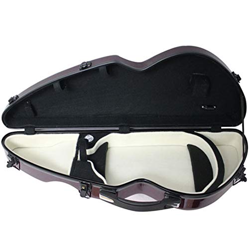 Vioolzakken en koffers Paarse viool harde case met hygrometer suspensie 4/4 full-size luxe verstelbare riemen (Color… - Image 6