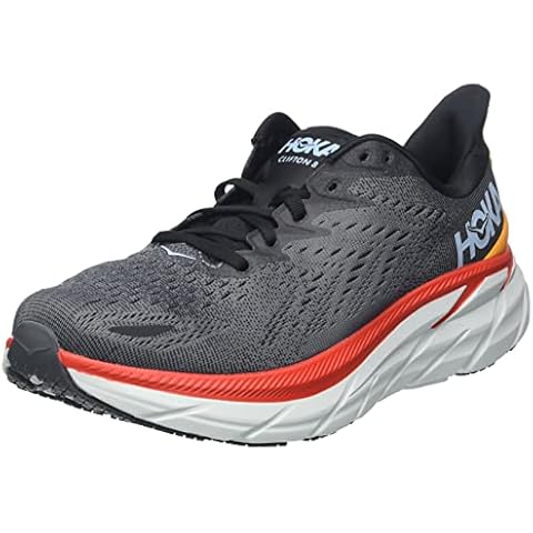 HOKA ONE ONE Men's Clifton 8 Running Shoes, Anthracite/Castlerock, 8.5 UK Cover