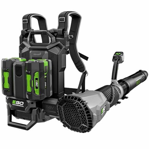 EGO Power+ LBPX8004-2 Backpack Blower Kit 800 CFM with 2X 6Ah Battery & 280W Dual Port Charger