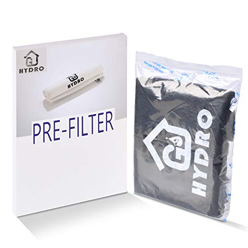 G HYDRO 6 Inch Prefilter for Carbon Filter 6 X 18 Black