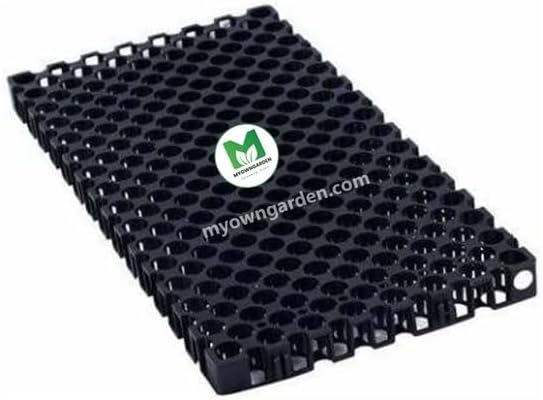 MyOwnGarden Drain Cell Mat (20 mm) Pack of 6 for Terrace/Kitchen Garden, Outdoor | Heavy Duty Highly Durable Polypropylene Water DrainCells (Pack of 6) UV-Resistant Drain Cell
