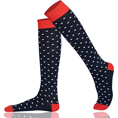 Image of Mysocks Unisex Extra Fine Combed Cotton Knee High Socks, Hand Linked Toe, Soft Latex Band