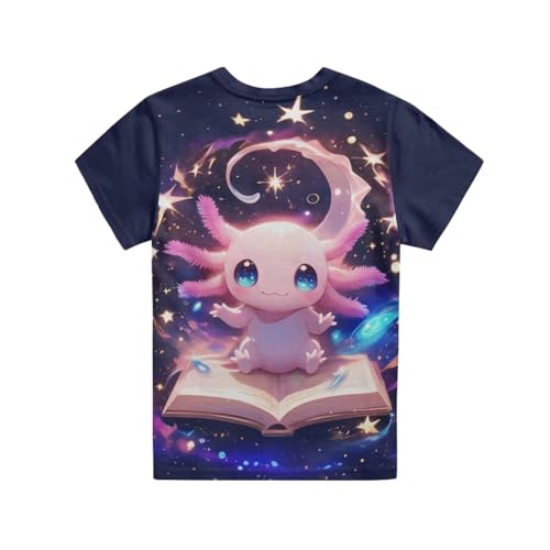 Image of Kids Graphic T-Shirt Boys Girls Novelty Tees Top Short Sleeve Shirts Summer Blouses 3-16