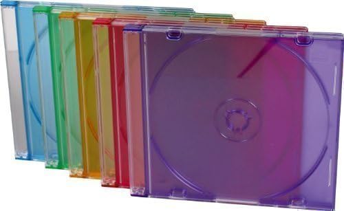 Multi Colour CD Case 10 Pack