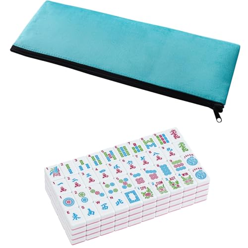 Set de fichas American Mahjong 1.2" con bolsa azul
