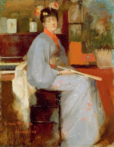 Poster Image Déco d'Art Murale Femme Lavery Toile Séjour 60x90cm