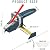 Gypsum Board Cutting Tool Multifunctional Woodworking Panel Cutter with Tape Measure kt Board Cutting Tool Kit Includes 1 Gypsum Board Cutter, 1 Pencil and 5 Blades
