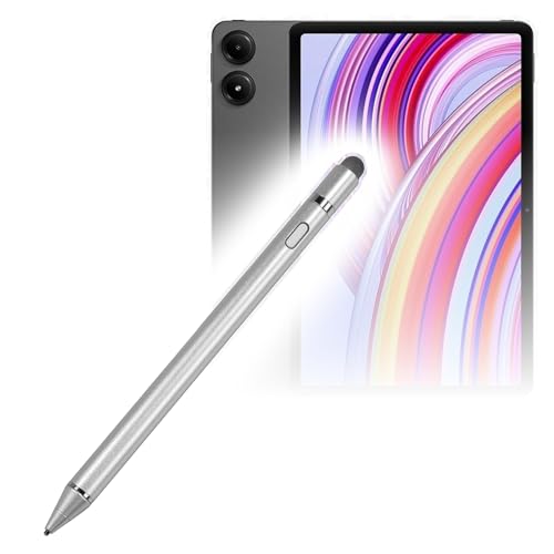 BoxWave �X�^�C���X�y�� Xiaomi Redmi Pad Pro�Ή� - AccuPoint Active Stylus�A�ɍ׃`�b�v�t���d�q�X�^�C���X - ���^���b�N�V���o�[
