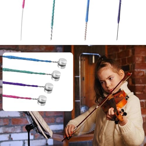 Teaaha 2 zestawy 4/4 strun skrzypcowych (G-D-A-E) kompletny zestaw, uniwersalne klasyczne skrzypce Prelude 4/4, kompletny zestaw stalowego rdzenia z niklowaną głowicą kulową do instrumentów