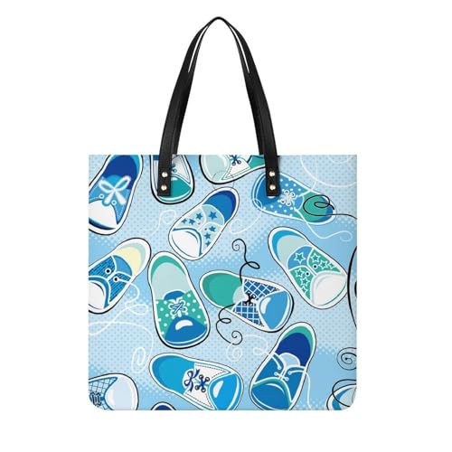 Sac à bandoulière motif chaussure pour femmes, le tote bag idéal en voyage et shopping