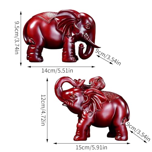 Figurine éléphant bois rustique et statuette artisanale maison
