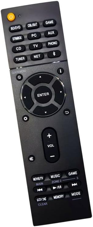 Replacement Remote Control Replace for TV/Audio/Projector USA Ship for Onkyo TX-NR757 TX-NR777 TX-NR787 HT-R695 AV Receiver