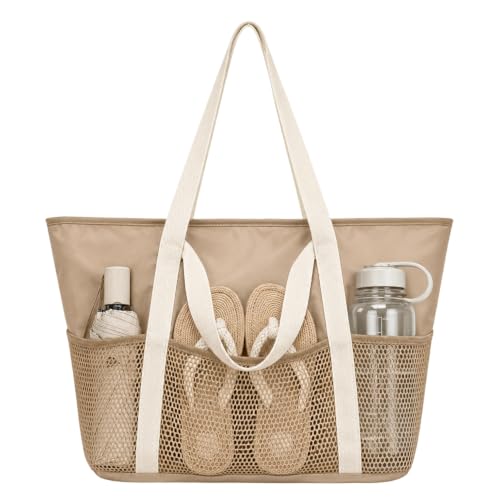 Augesak Bolsa de Playa para Mujer, Bolsa de Playa Impermeable, Bolsas de Malla para piscina, Viajes, Gimnasio Augesak Bolsa de Playa para Mujer, Bolsa de Playa Impermeable, Bolsas de Malla para piscina, Viajes, Gimnasio