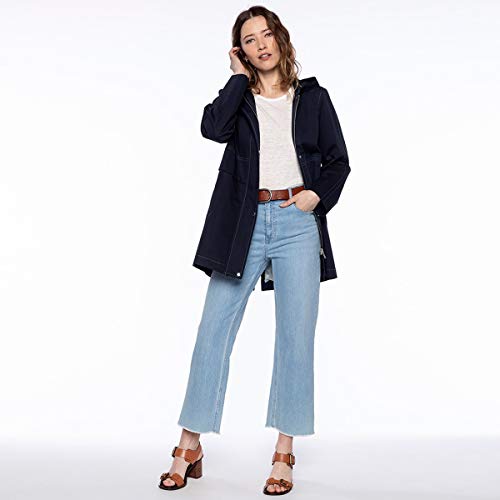Parka 100% coton mi-longue à capuche Lauzerte veste mi-saison confortable