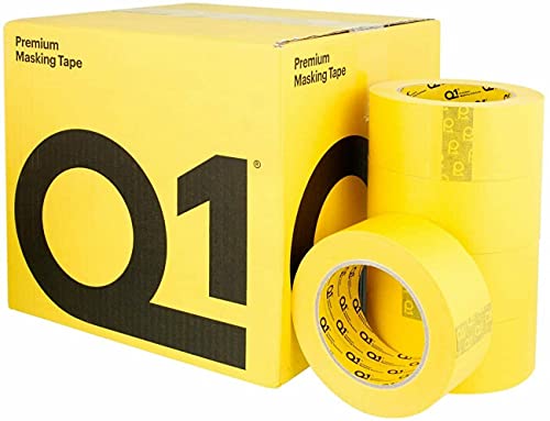 Q1 Premium Masking Tape 48mm x50 High Performance Automotive masking with a rubber-base adhesive with a 110C Temperature Rsistance