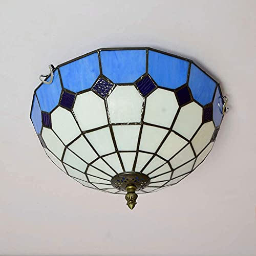 Lámpara de techo Tiffany retro para comedor y salones elegantes 5