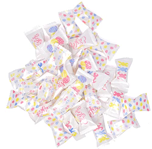 Happy Easter Butter Mints Candy Bags 100 Count Egg Bunny Mint Candies 13 Oz (368 G) Individually Wrapped Eggs Bunnies Buttercream Pink Yellow Blue White Spring Wedding Sweets Treat Party Favor Supplies #TOP2
