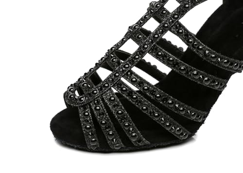 Women's Stylish Open Toe Ballroom Samba Party Wedding Practice Professional Dance Shoes2