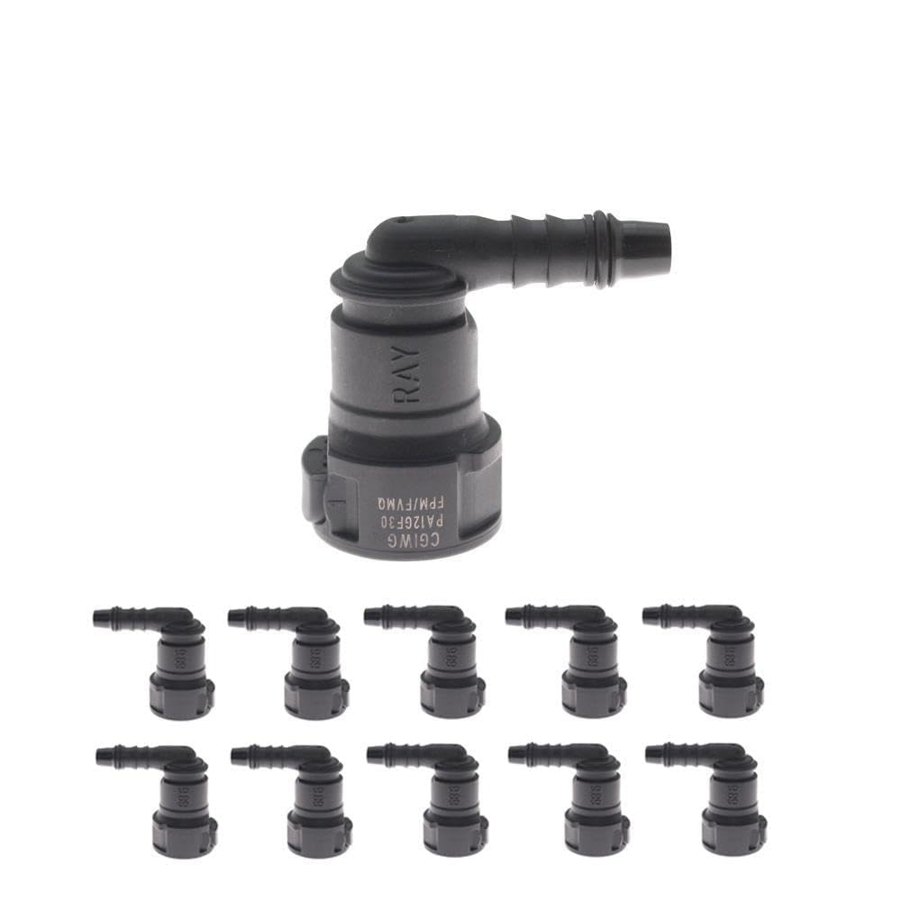 Fit for 2/5/8/10 9.89 ID6 Auto Car Line Hose Coupler Quick Release Connector Line Rubber Hose Coupler Carburetor Part(10PCS)