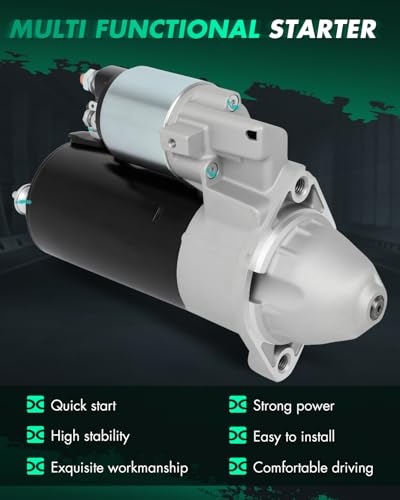 Image of SCITOO Starter Motor fit for BMW for 530i 3.0L 1994-1995,for BMW for 540i 4.0L 1994-1995,for BMW for 540i 4.4L 1997-2003 Replacement Starter 17497,31234