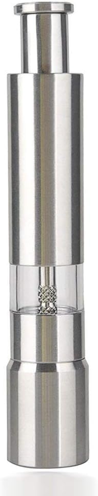 Goldedge1pc, Pepper Grinder, Household Sea Salt Ginder, Stainless Steel Spice Grinder, Manual Sea Salt Mill, Reusable Seasoning Crusher, Kitchen Gadgets, Kitchen Supplies