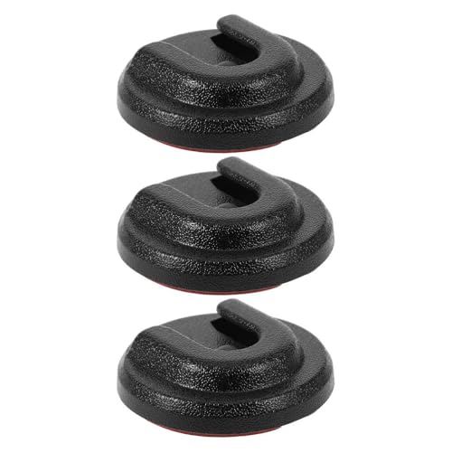 Alipis Lot de 3 Clips de Suspension pour Microphone Radio CB - Support de Microphone Universel à Bouton Rond pour Voiture et, Support de Microphone sans Fil