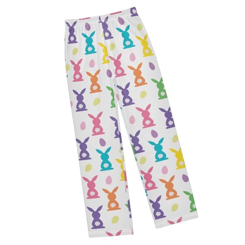 Happy Easter Bunny Boys Track Pants Toddler Casual Pants Sweatpants Kids Athletic Pants for 6-8 Years