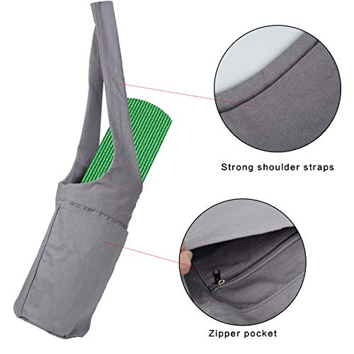 Yoga Mat Bags Carrier Yoga Mat Strap Sling Carrying Strap Yoga Mat Holder Gym Mats Bags With Large Size Pocket Zipper Pocket Yoga Bags Carriers Adjustable Yoga Strap Yoga Gear Accessories Fit Most Siz #TOP4