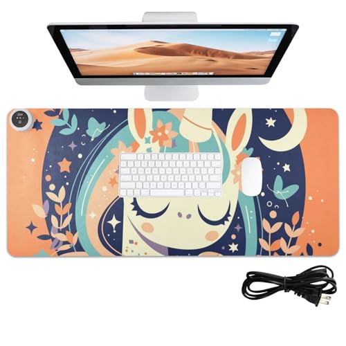Tapis de souris chauffant contre les mains froides au bureau avec motif licorne