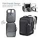 Gieury Carry On Backpack, 50L Travel Backpack, Luggage Backpack TSA Flight Approved Laptop Backpack for Men & Women, Large Expandable 40L Daypack Lightweight Business Weekender Bag, Black