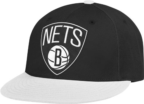 NBA Brooklyn Nets Flat Brim Flex Fit Wool Hat, Large/X-Large