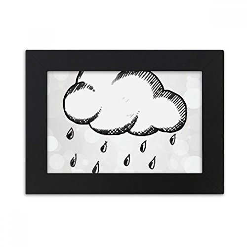 Cadre photo noir temps pluvieux bureau 10x15 cm DIYthinker - 2