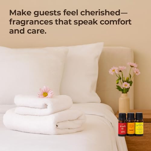Image of Signamio 3 Pcs Essential Oil Set - Premium Reed Diffuser Fragrance Aroma Oil Collection for Home & Office - Long-Lasting Scented Essential Oil Blends for Relaxation & Wellness - Rose /Lemon /Sandal