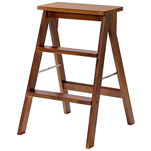 Escabeau pliable multifonction DASHADAO tabouret double usage 3 marches - 2