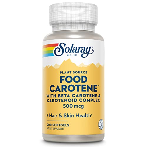 Solaray Food Carotene, Vitamin A 10000 Iu | Healthy Skin, Eyes, Antioxidant & Immune Support (200 Ct) #TOP21