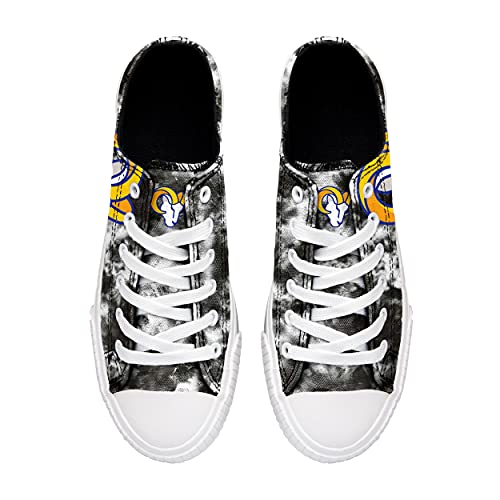 image for FOCO Los Angeles Rams NFL Womens Low Top Tie Dye Canvas Shoes - 6, Tie