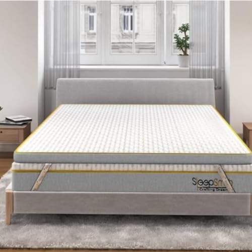 Mattress Topper with Flip Memory Foam & Graphite Infused Cloud Fo...