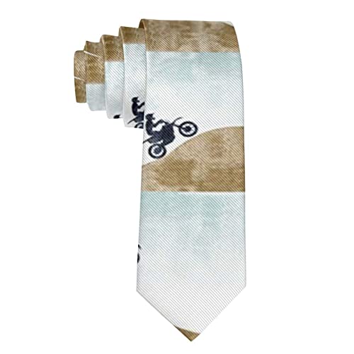 Skinny Motocross Dirt Bike Art Ties For Men, Suit Outfit Paisley Neckties For Boys Teens Youth - Casual And Formal Extra Long Neckties Wedding Ties Necktie Party Tie #TOP2