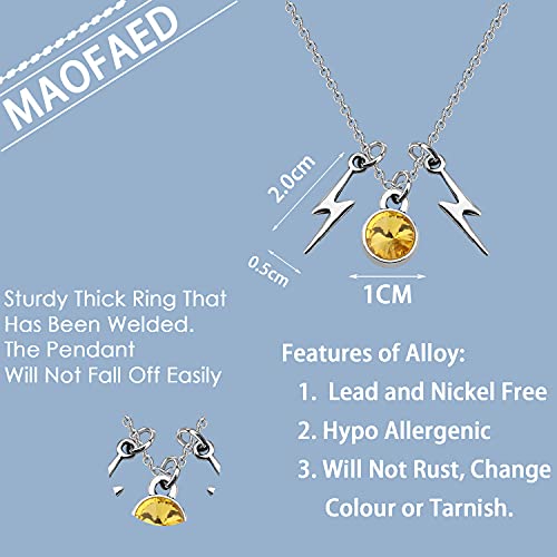 MAOFAED Anime Manga Series Gift Manga Necklace Anime Lover Jewelry, Thunder Necklace2